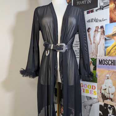 Vintage Women's Cardigan - Black - M – Mesh Y2k Ca
