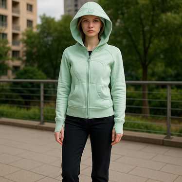ルルレモン scuba ミントグリーン M/L Lululemon Scuba Oversized Half-Zip Hoodie - Delicate Mint