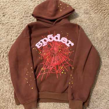 Sp5der hoodie brown size - Gem