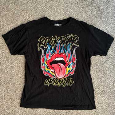 Mens rockstar black t-shirt - Gem