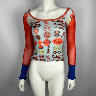 トップス SAVE THE QUEEN/Power Net Ribbon Top Top SAVE THE QUEEN Multicolour size XL International in