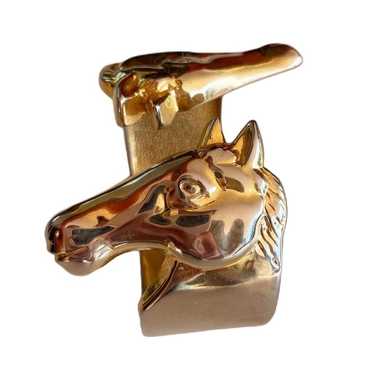 ヴィンテージ！Horse Head Stallion Clamper バングル horse head vintage cuff - Gem