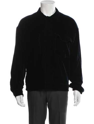 美品 GIORGIO ARMANI ジャケット 黒タグ archive Giorgio Armani Leather Zipped Jacket | Black | FARFETCH