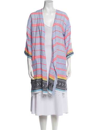 【LEMLEM】jemari fringed ストライプ cotton-blend coverup Lemlem striped cover-up - Gem