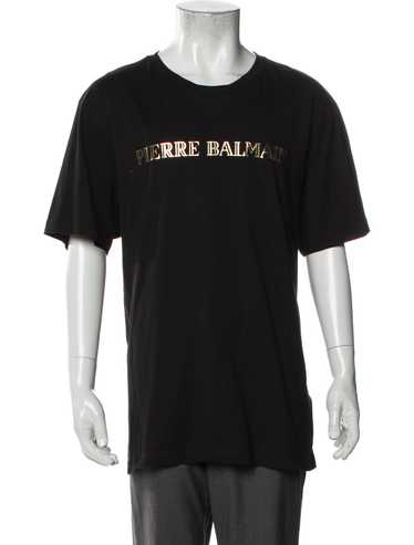 【関税込み】Balmain ネイビー Pierre Balmain Tシャツ Balmain T-shirt with embroidered logo | Men's Clothing | Vitkac