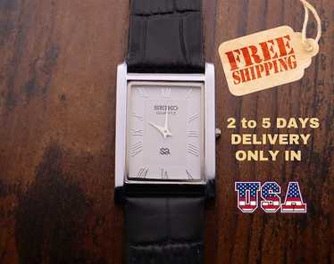 〇Nc左1045 昭和レトロ SEIKO QUARTZ DM303E オレンジ 〇Nc左1045 昭和レトロ SEIKO QUARTZ DM303E オレンジ（No.2614
