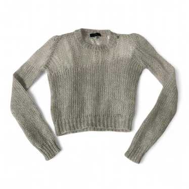 トップス Diesel archive grunge crush mohair knit KOMUNE | Grey Distressed Mohair Knit