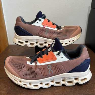 正規品美品！ON Cloudstratus 8W グレー/パープル25cm On Cloudstratus スニーカー グレー 25cm