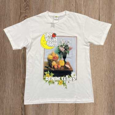 海外希少 【Denim Tears】ピースリースポケットTシャツ ホワイト ◇DENIM TEARS 24SS◇リース◇コットンショートパンツ◇3色
