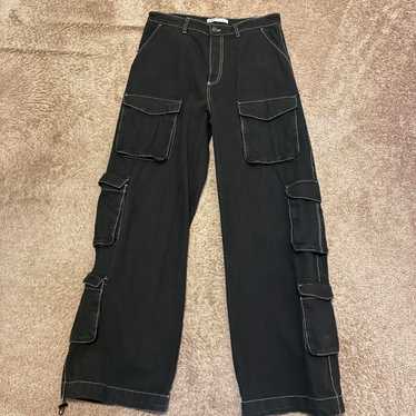 パンツ Zara Utility Cargo Jeans Black 36 ZARA MAN collection Black UTILITY POCKETS cargo relax wide