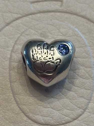 Pandora blue cz heart - Gem