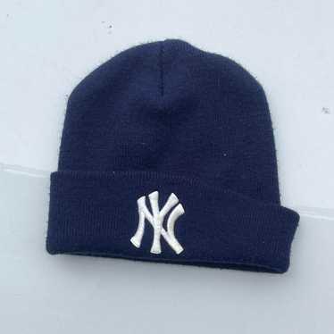 【90s】vintage New York Yankees Beanie Vintage New York Yankees Knit Beanie Hat One Size Script