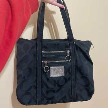 Vintage Coach Tote Bag with Handles, Tag, Information… - Gem