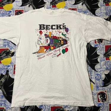 90s〜00s BECK TEE Vintage 90s Beck T Shirt The Ultimate Trip Light Blue Mens