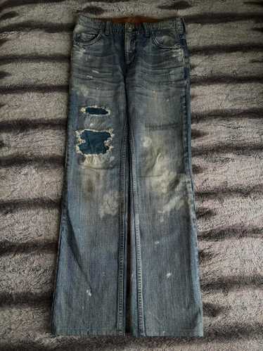 パンツ BACKLASH CRASH DENIM 13oz STRETCH DENIM 