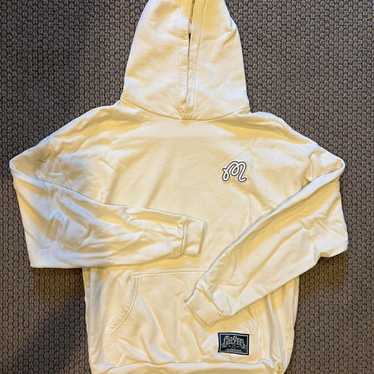パーカー・フーディ Malbon Golf Malbon script brushed hooded sweatshirt CREAM MA Malbon Golf Trophy Hoodie (Ivory) – Centre