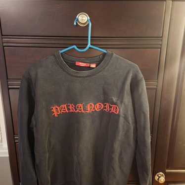 レア物　シュプリーム　ブラックサバス　パラノイド　クルーネック　16ss 　M 4/2発売！シュプリーム (SUPREME) × ブラック・サバス (Black