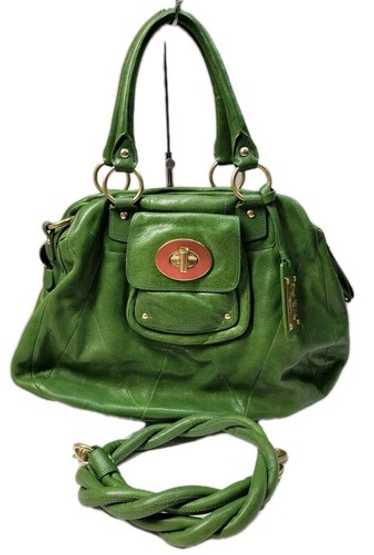 バッグ Vintage Coach Chrystie Bag Green Leather Vintage 80s/90s Coach Bottle Green Chrystie Leather Shoulder