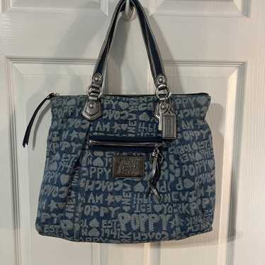 Rare denim coach poppy - Gem