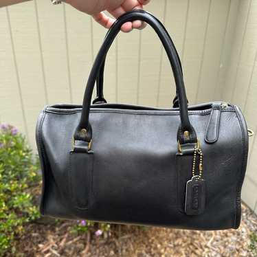 希少！MADISON BAG 1994's Vintage 新品 Vintage COACH Black Madison Satchel Doctors Bag Crossbody