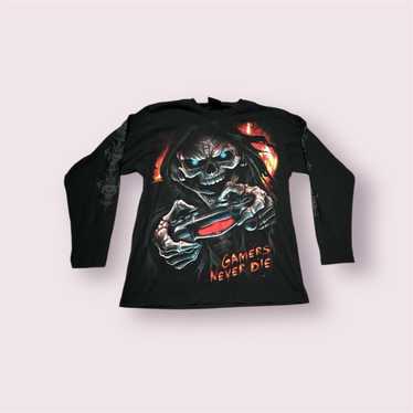 Black 'Skull Blast' Kids T-Shirt by Spiral Direct • The Dark