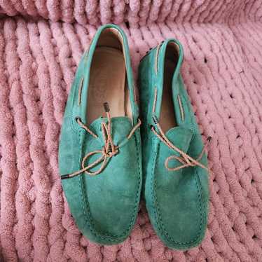 Bally suede green loafers - Gem
