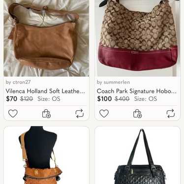 Coach red signature hobo - Gem
