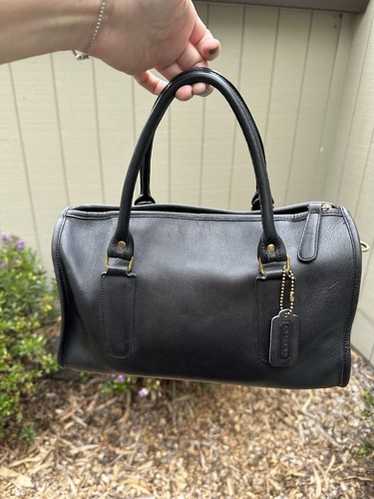 バッグ vintage coach old MADISON MINI Boston Coach Vintage Madison Mini Top Handle Rhinestone Satin Suede