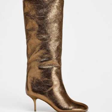 Zara metallic gold boots - Gem