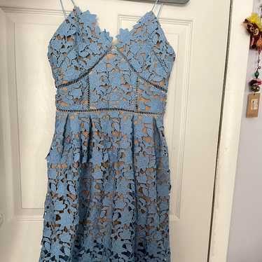 ワンピース SELF-PORTRAIT Woman Dress Blue PF25034MBL BLUE Sleeveless denim dress Self Portrait - SchaferandweinerShops