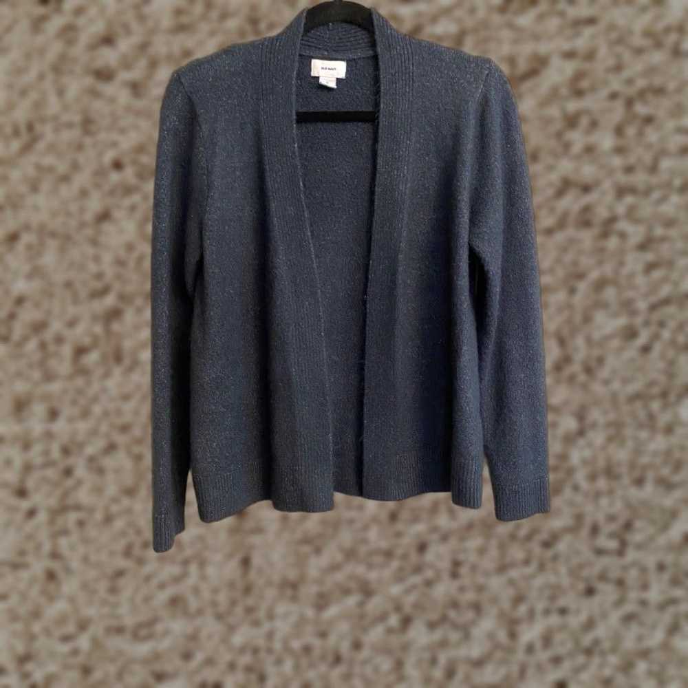 Old Navy Old Navy Women's Navy Heather Cozy Shortie Open Front Cardigan Sweater M