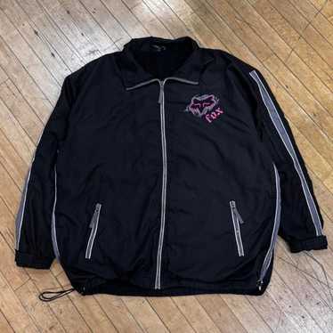 ジャケット・アウター FOXRACING Logo Embroidery Jersey Blouson Fox racing vintage jacket - Gem