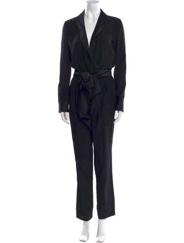 オールインワン・サロペット Gucci Black Stretch Wool Jumpsuit GUCCI Alione V-Neck Jumpsuit Black $3500 Size 46 | eBay
