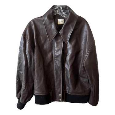 【関税込み】KHAITE ブラウン Shelman レザージャケット KHAITE Shelman ジャケット | ブラウン | FARFETCH JP