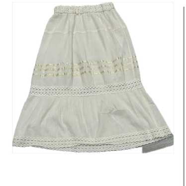Women's Skirt - White/Cream - 4 – Cream and white… - image 1