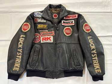 Lucky Strike Motorbike Original Cowhide Leather Jacket With