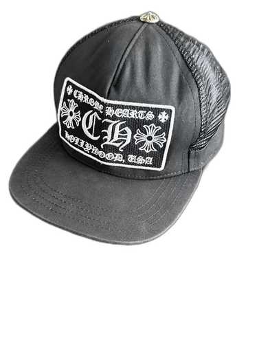 Hat】CHROME HEARTS TRUCKER CAP BLACK CH Tracker Cap Mesh