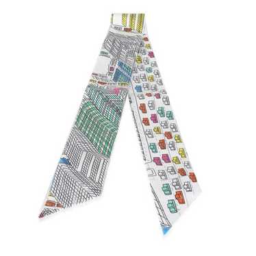 シルク 100%【HERMES】Pantin City  ツイリー 🌆 This Hermès current season Pantin City silk scarf is