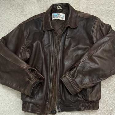 Aeropostale leather bomber - Gem