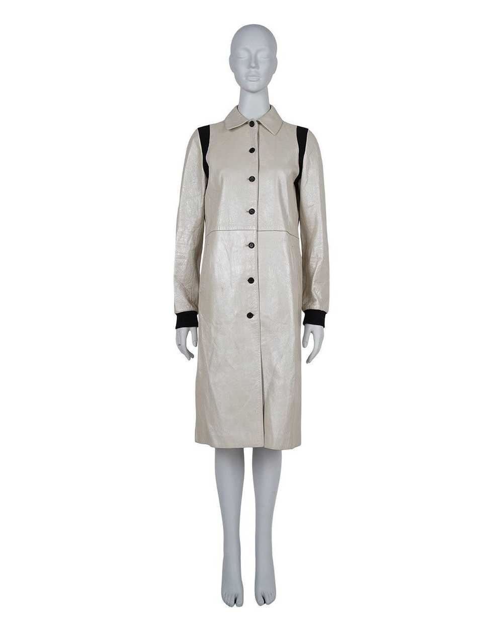 Miu Miu Miu Miu S/S2000 Iconic Runway Leather Coat - image 1