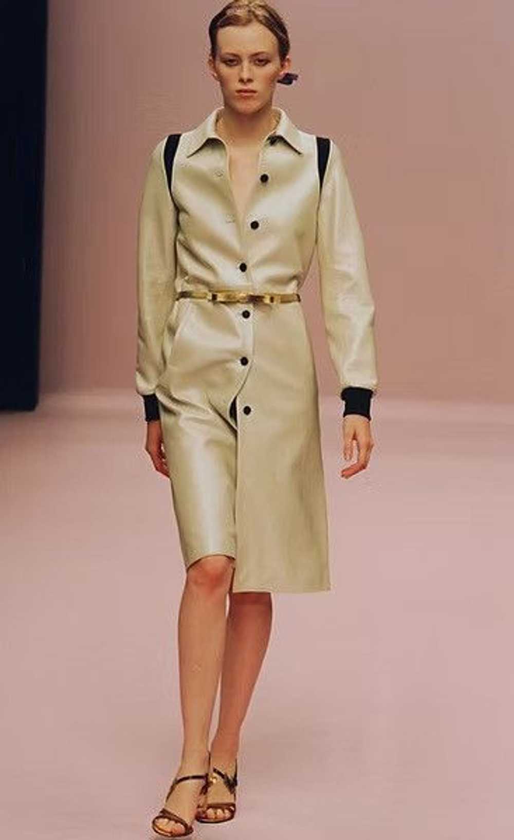Miu Miu Miu Miu S/S2000 Iconic Runway Leather Coat - image 2