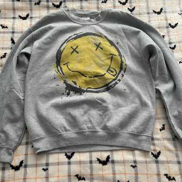 GILDAN Smells Like Nirvana 長袖カットソー L Gildan nirvana nirvana graphic - Gem