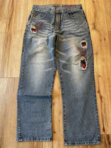USA古着 akademiks デニムパンツ ワイド baggy B系 Y2K - メルカリ