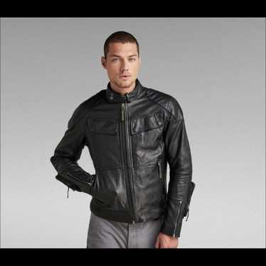 wtpg 様G-STAR RAW MOWER LEATHER JKT ライダース g-star-biker-leather-jacket-