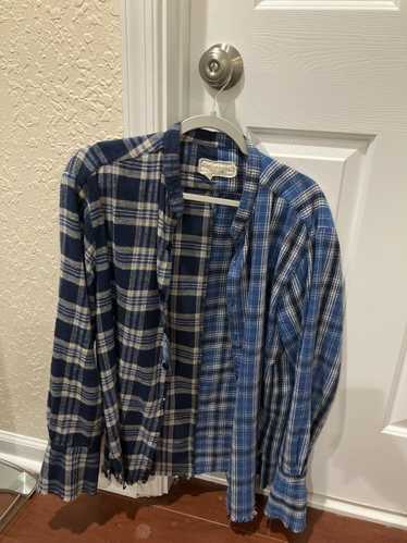 グレッグローレン　50×50 スタジオシャツ。サイズ1。 GREG LAUREN（グレッグローレン）の「RIVER/DENIM 50-50 BOXY