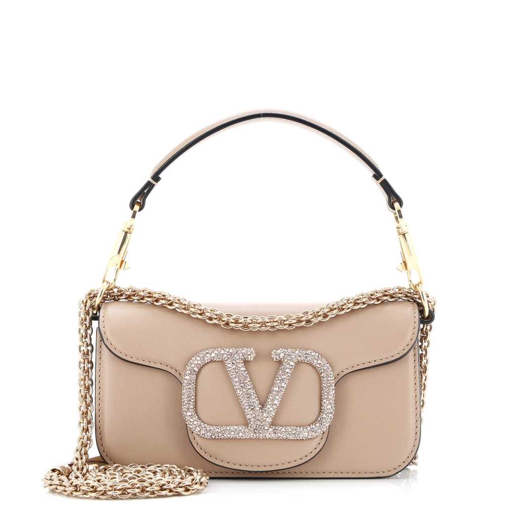VALENTINO GARAVANI VLogo Loco Flap Shoulder Bag Leather with