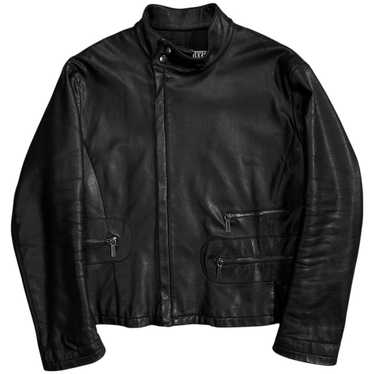 DIRK BIKKENBERG ポリ ライダース 短丈 Benson Leather Jacket – Knickerbocker