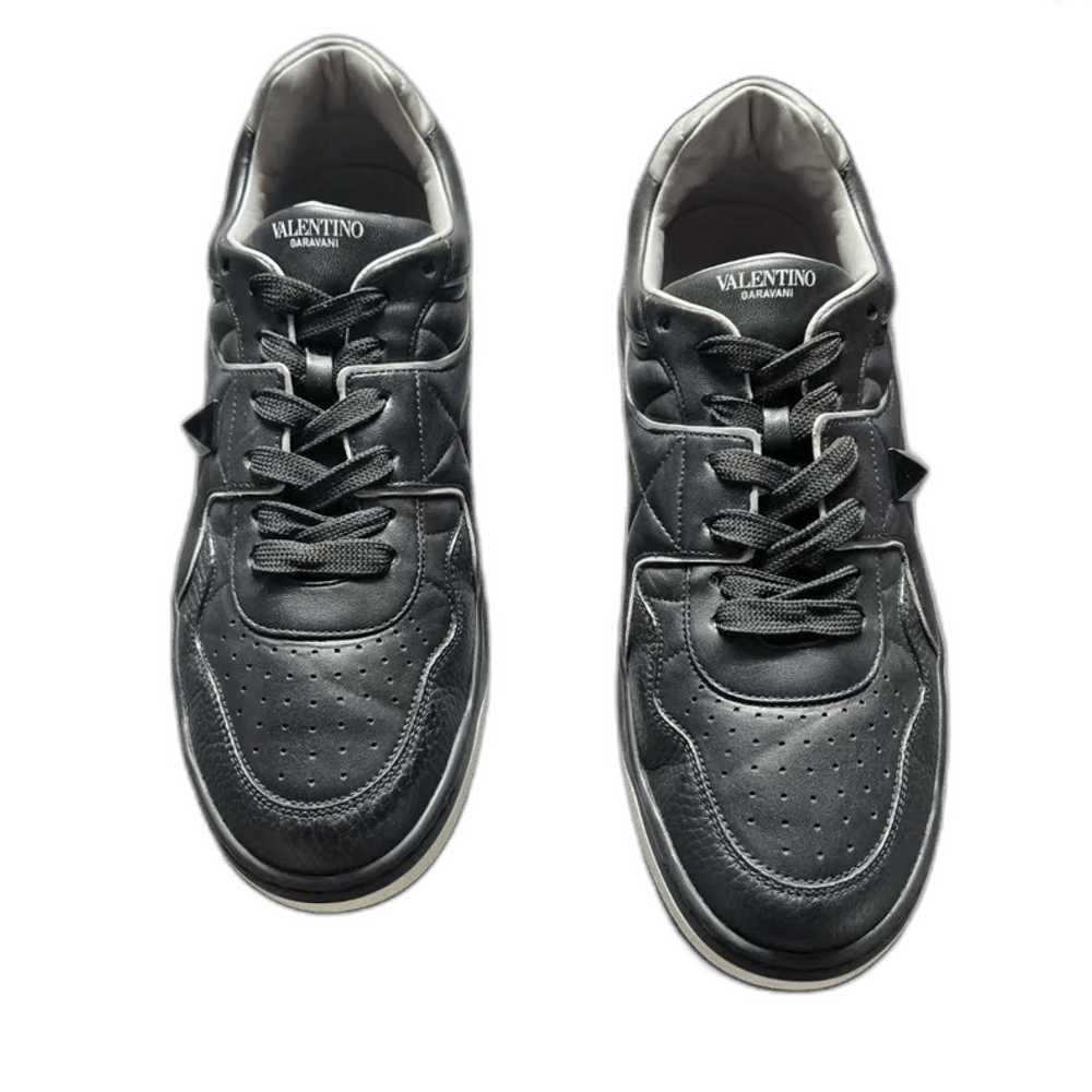Valentino Valentino Garavani Black Leather Sneakers Size 45