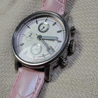値下げ❗️FOSSIL ハートWatch Ring ゴールド/ピンク