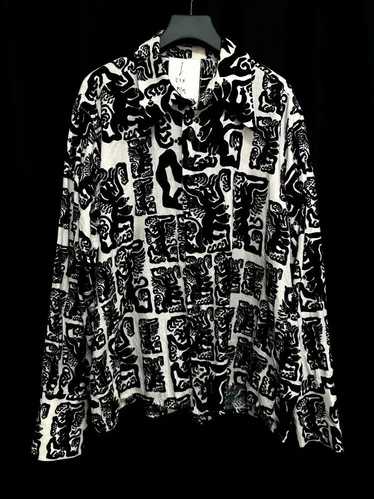 john alexander skeltonフィッシュプリントシャツ john alexander skeltonフィッシュプリントシャツ
